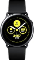 Samsung - Galaxy Watch Active Smartwatch 40mm Aluminum - Black - Front_Zoom