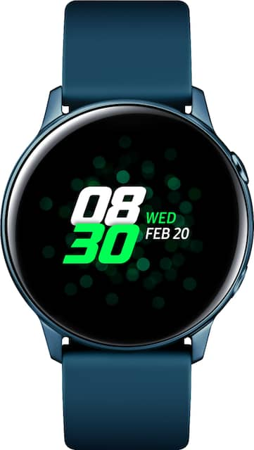 Samsung Galaxy Watch Active Smartwatch 40mm Aluminum Green Sm R500nzgaxar Best Buy