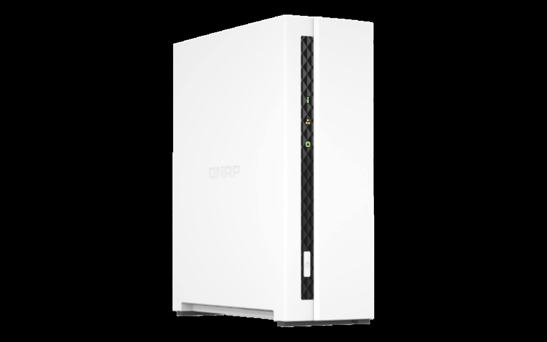 Alt View 11. QNAP - QNAP TS-133-US 1 Bay Affordable Desktop NAS with ARM Cortex-A55 quad-core processor and 2 GB DDR4 RAM (Diskless) - White.