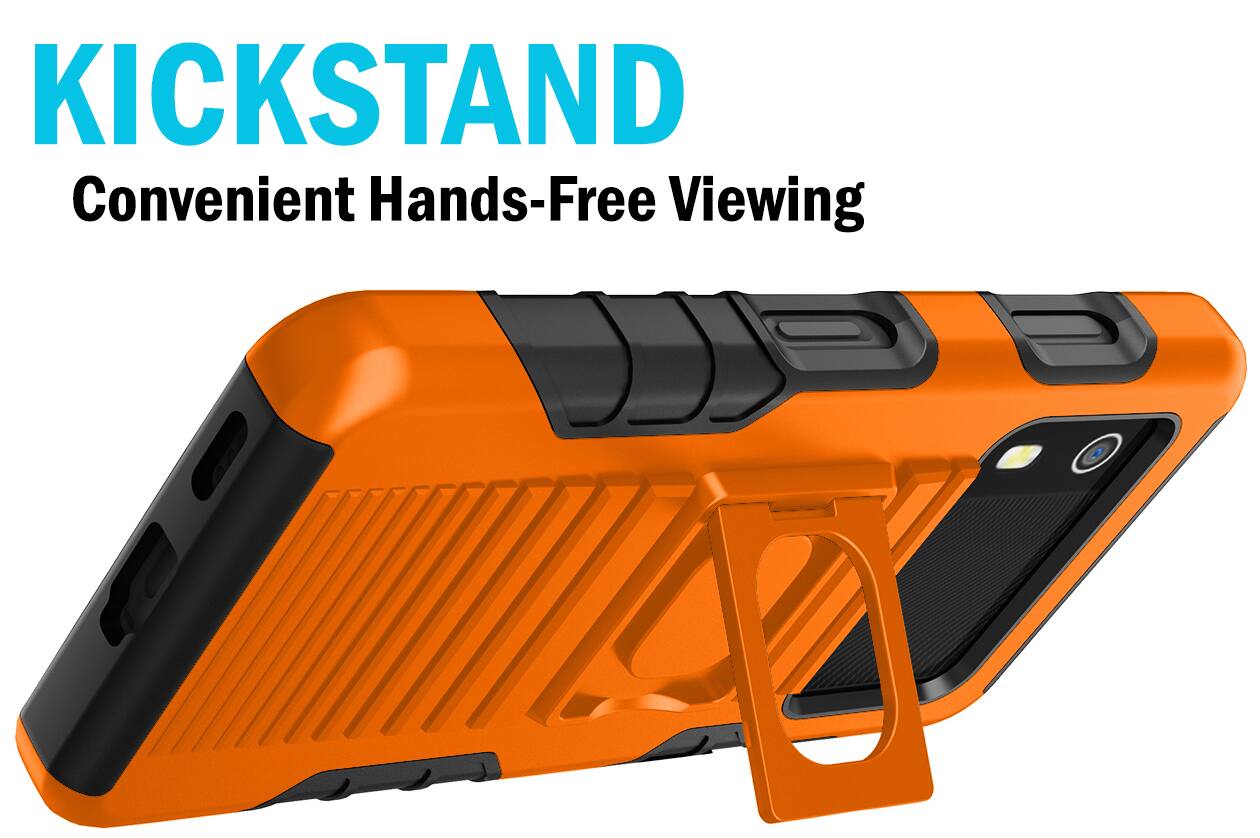 KICKSTAND  
Convenient Hands-Free Viewing