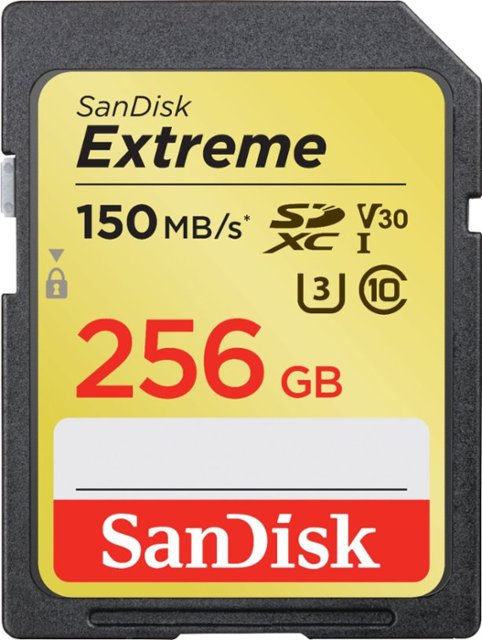 Front Zoom. SanDisk - Extreme 256GB SDXC UHS-I Memory Card.