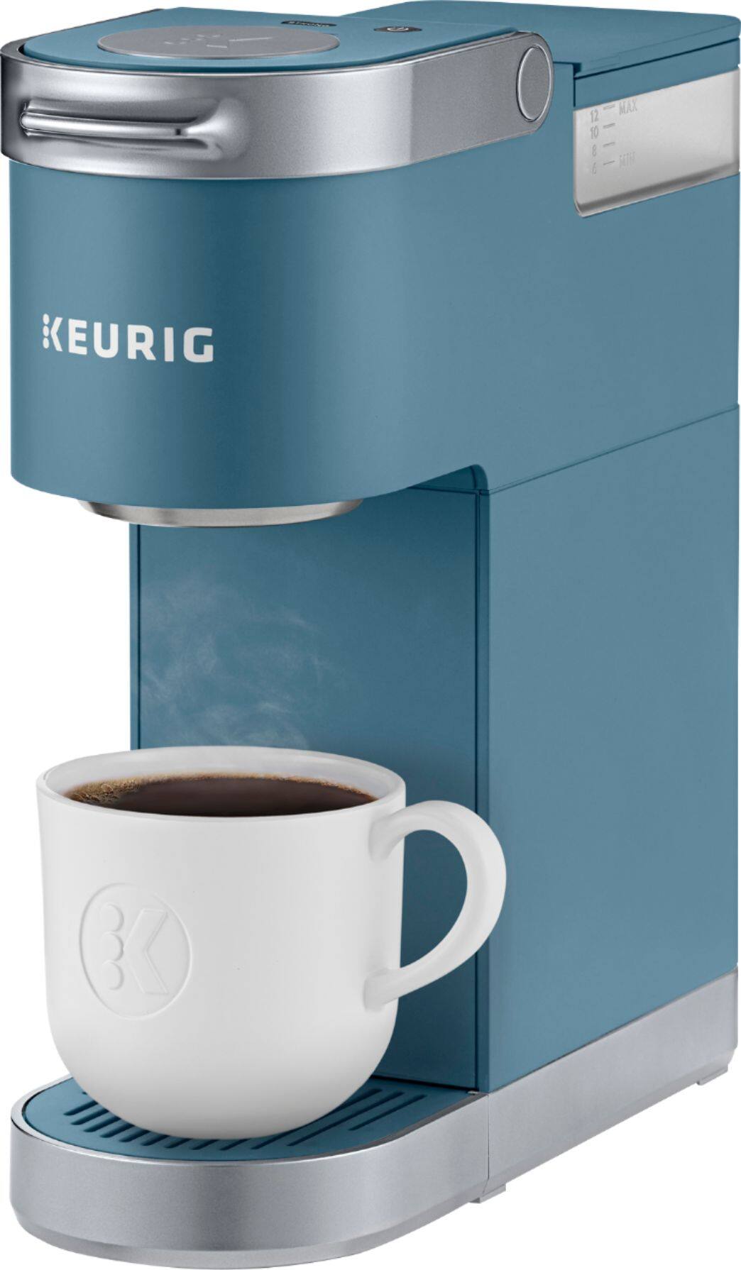 Left. Keurig - K-Mini Plus Single Serve K-Cup Pod Coffee Maker - Evening Teal.