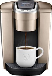 Keurig - K-Elite Single-Serve K-Cup Pod Coffee Maker - Brushed Gold - Front_Zoom
