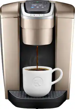 Keurig - K-Elite Single-Serve K-Cup Pod Coffee Maker - Brushed Gold