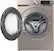 Alt View 3. Samsung - 4.5 Cu. Ft. High Efficiency Stackable Smart Front Load Washer with Steam and Super Speed - Champagne.