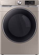 Samsung - 7.5 Cu. Ft. 12-Cycle Electric Dryer with Steam - Champagne - Front_Standard