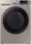 Front. Samsung - 7.5 Cu. Ft. Stackable Smart Electric Dryer with Steam and Sensor Dry - Champagne.