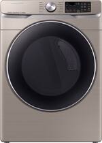 Samsung - 7.5 Cu. Ft. 12-Cycle Gas Dryer with Steam - Champagne - Front_Standard