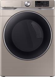 Samsung - 7.5 Cu. Ft. Stackable Smart Gas Dryer with Steam and Sensor Dry - Champagne - Front_Zoom