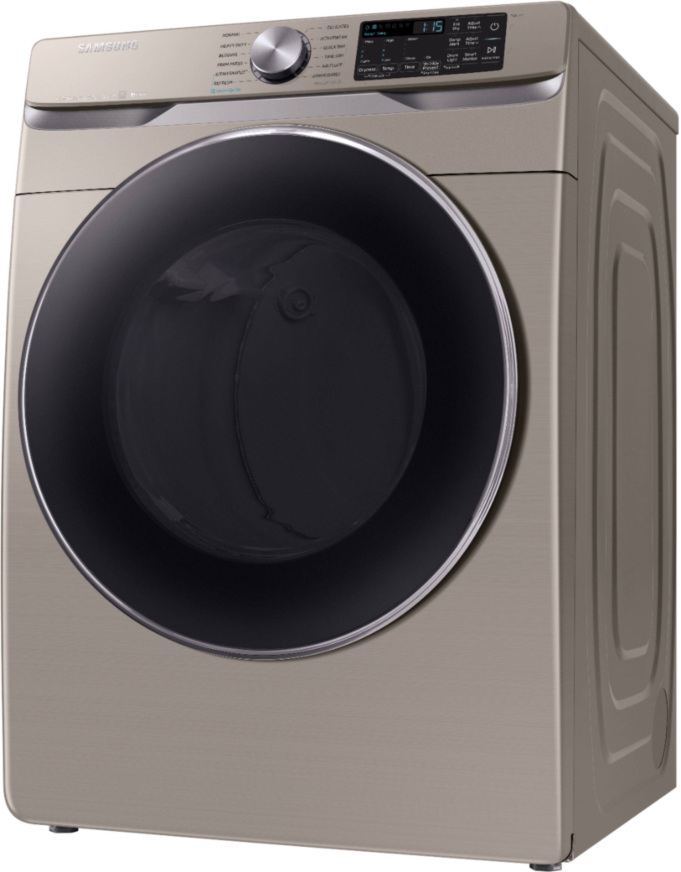 Samsung 7.5 Cu. Ft. Stackable Smart Gas Dryer with Steam and Sensor Dry