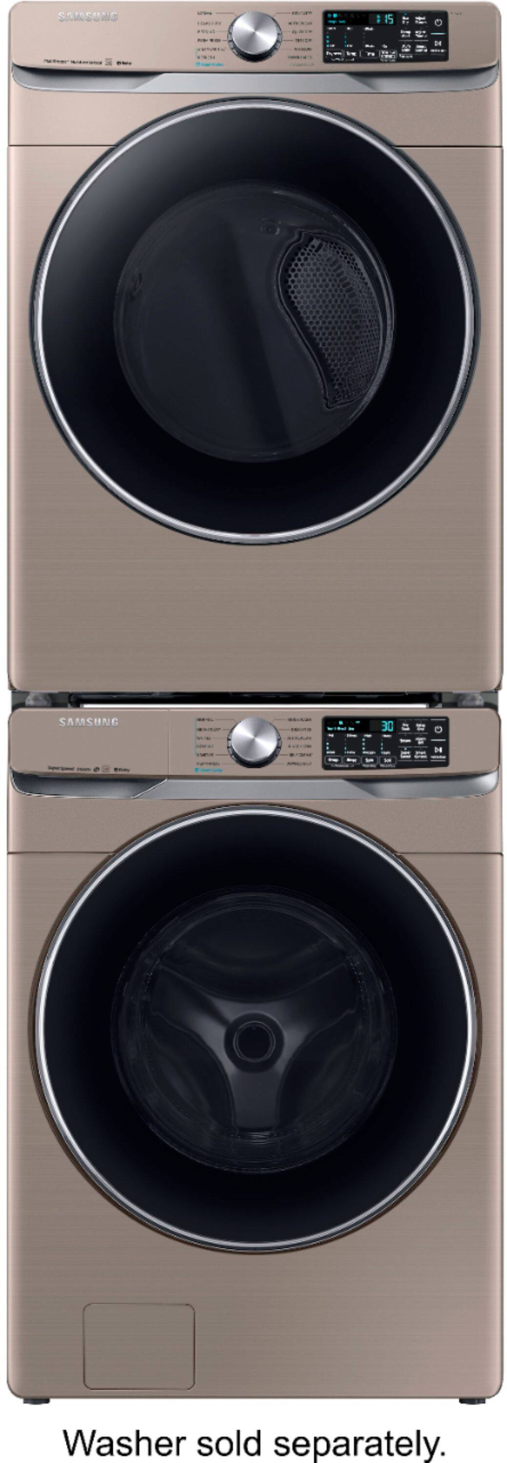 Alt View 20. Samsung - 7.5 Cu. Ft. Stackable Smart Gas Dryer with Steam and Sensor Dry.