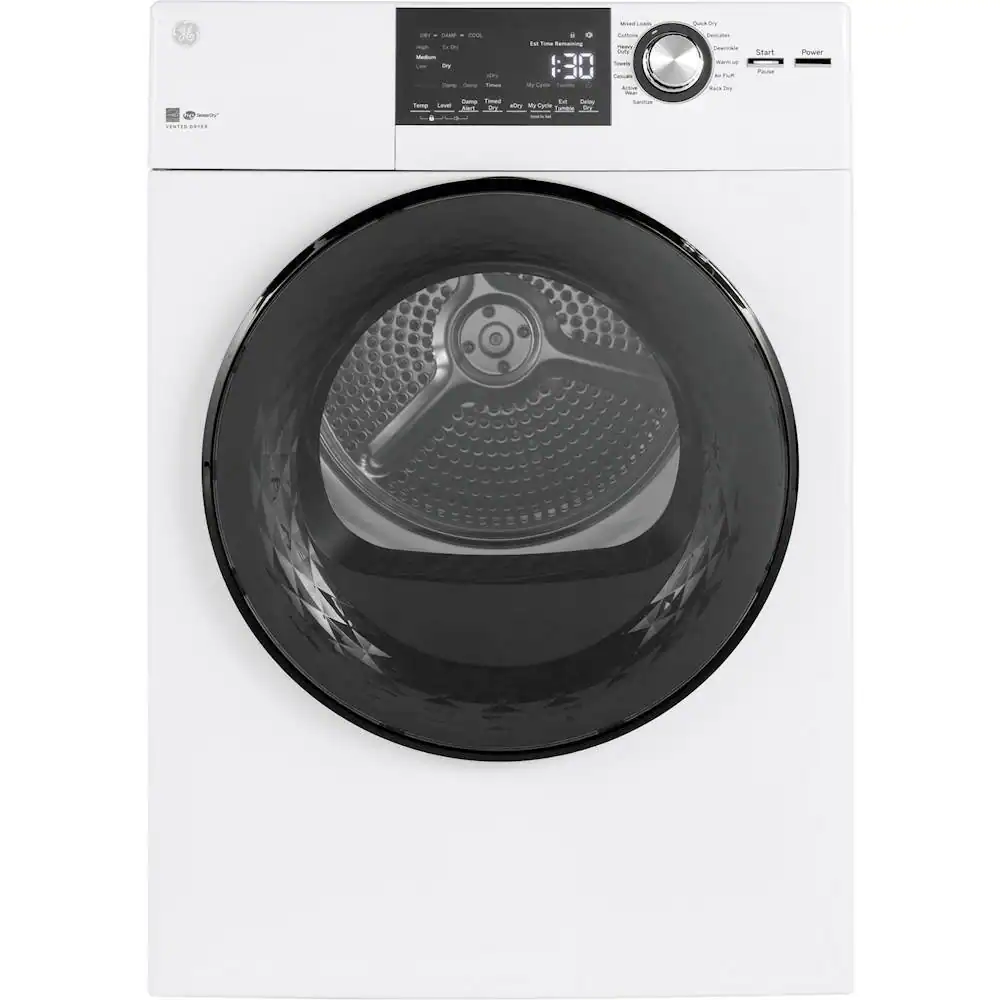 GE - 4.3 Cu. Ft. Stackable 14-Cycle Electric Dryer - White
