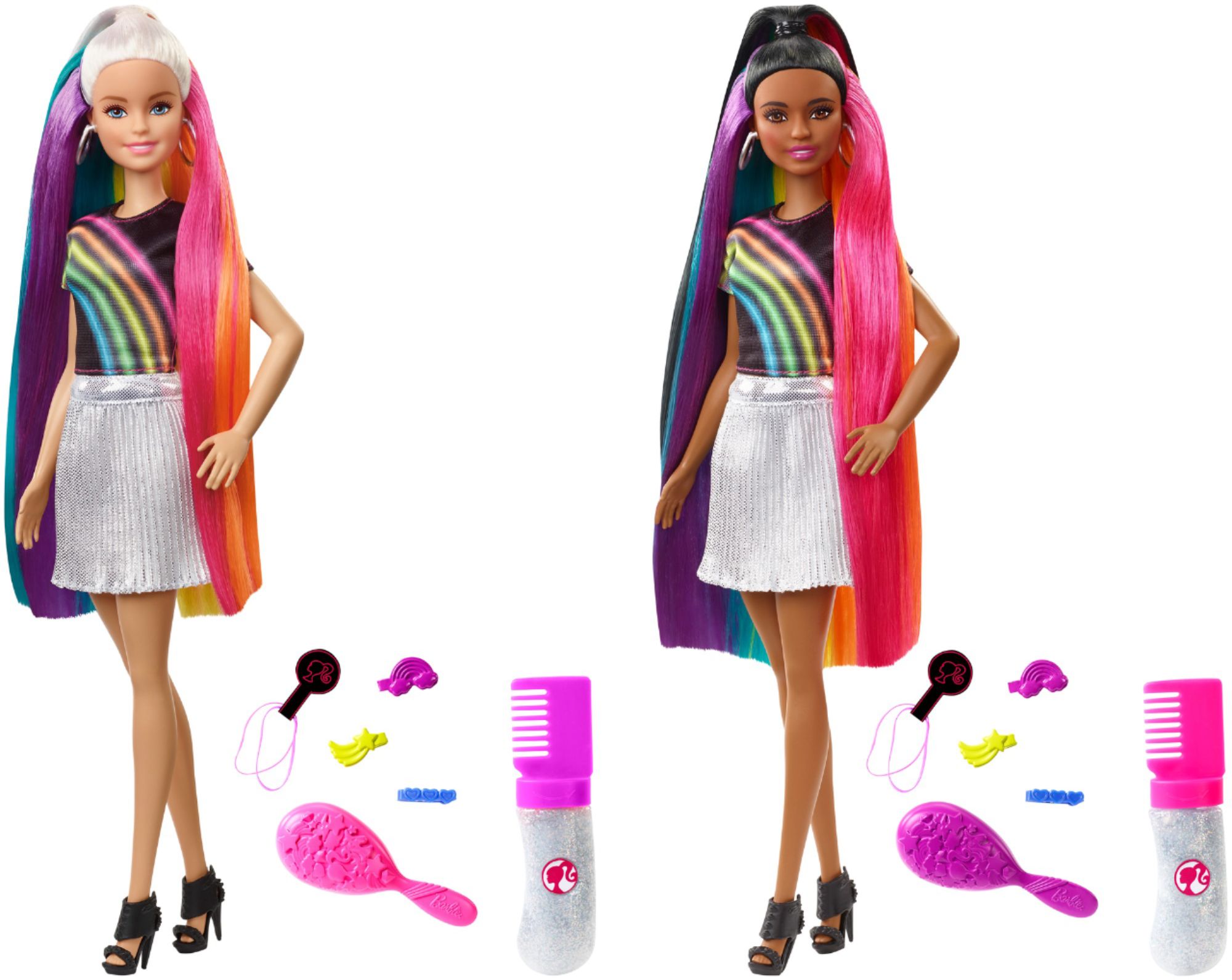 barbie rainbow hair