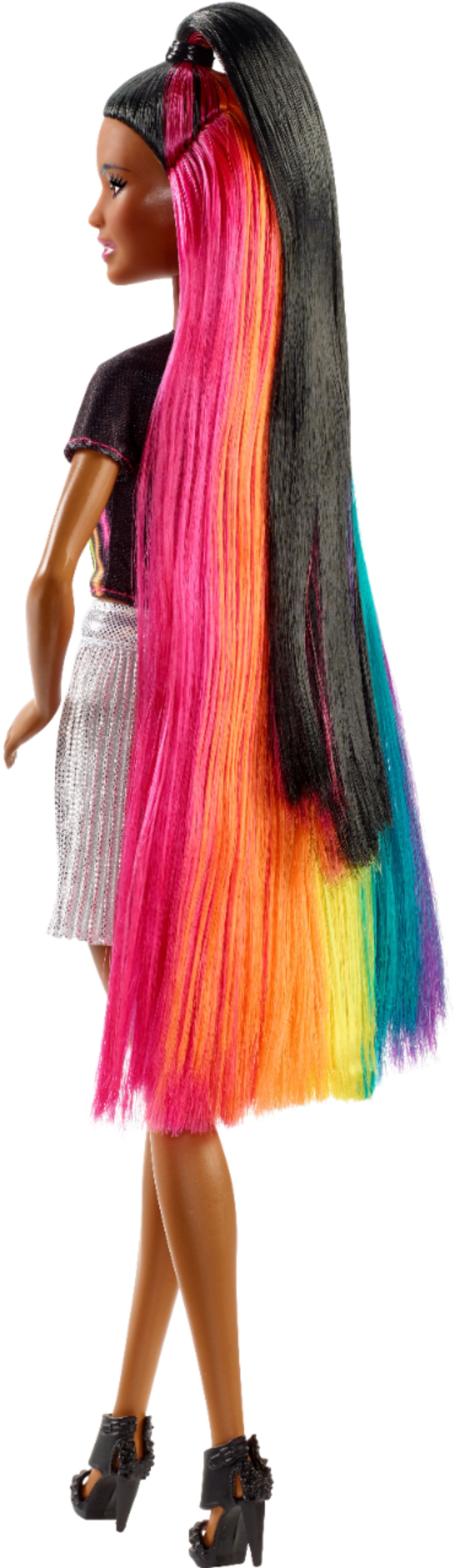 Best Buy Barbie Rainbow Sparkle Hair Doll Fxn95 