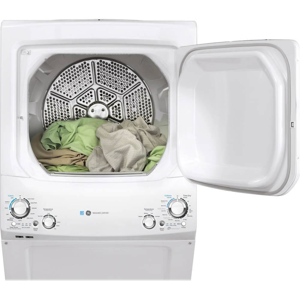 Alt View 11. GE - 3.9 Cu. Ft. Top Load Washer and 5.9 Cu.Ft Electric Dryer Laundry Center - White.