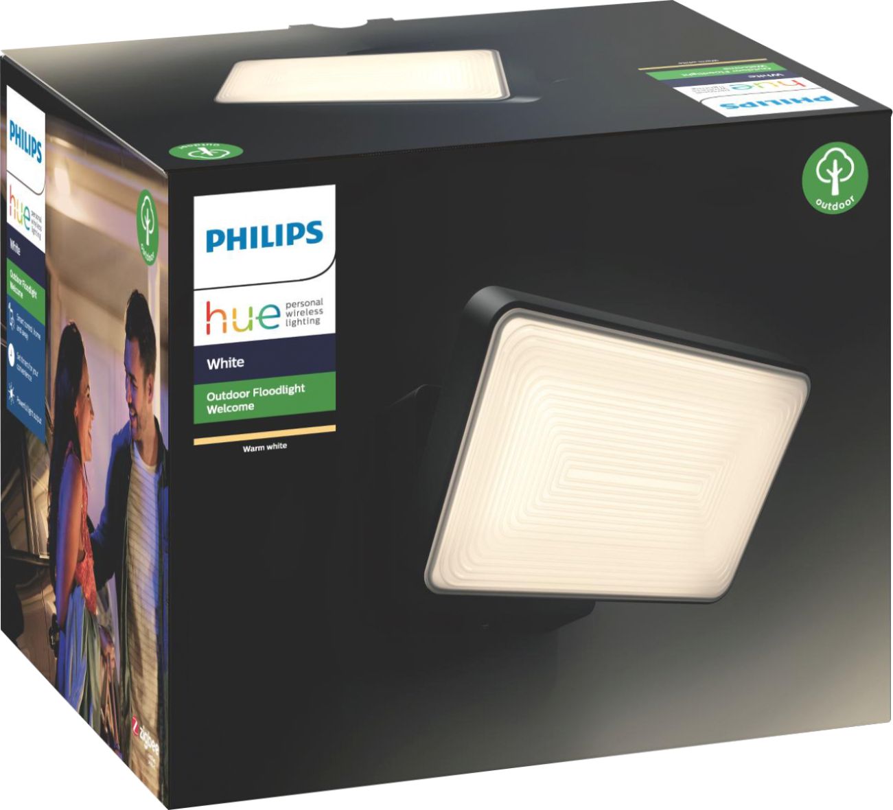 Philips Hue White Welcome Outdoor Floodlight Black 1743630V7 Best Buy