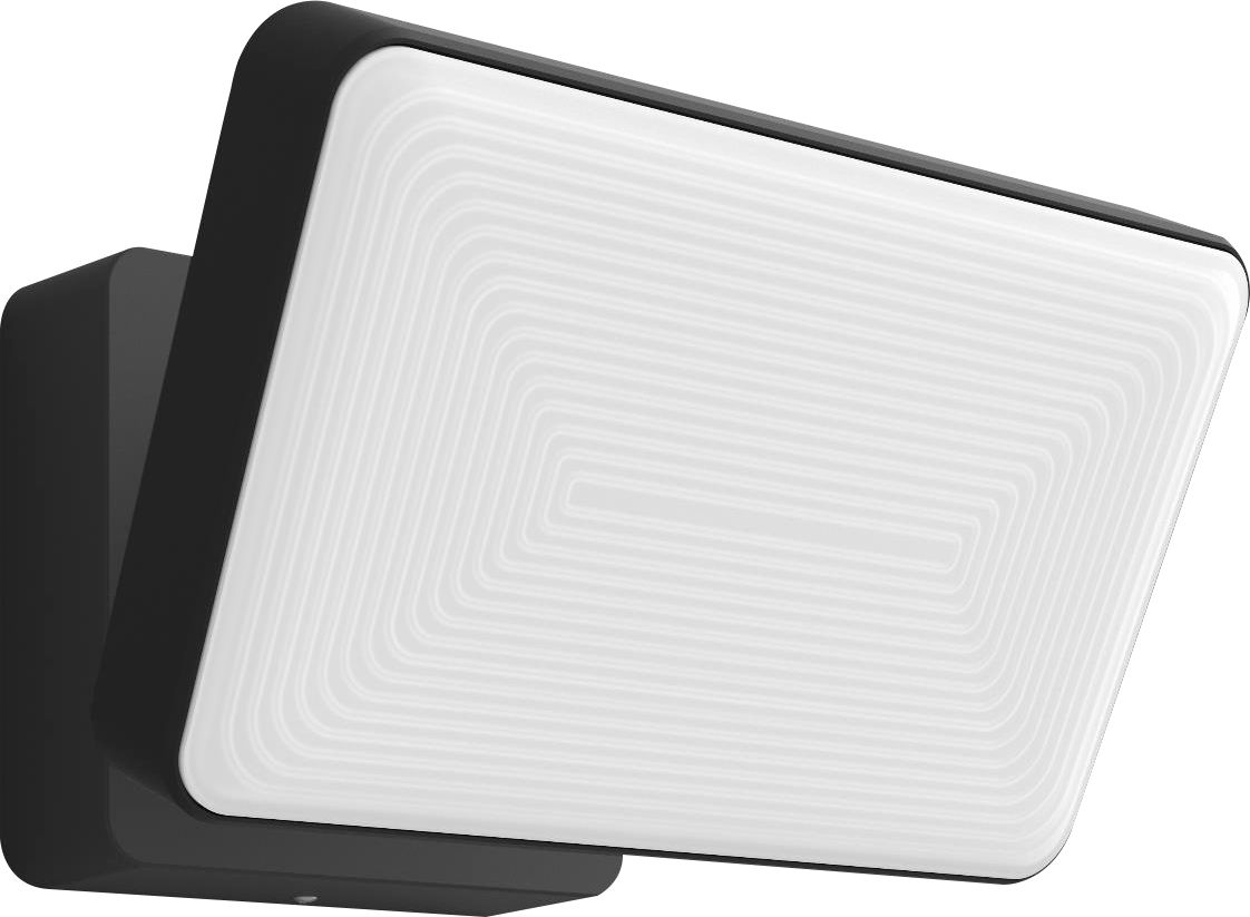 Left View: Philips - Hue White Welcome Outdoor Floodlight - Black