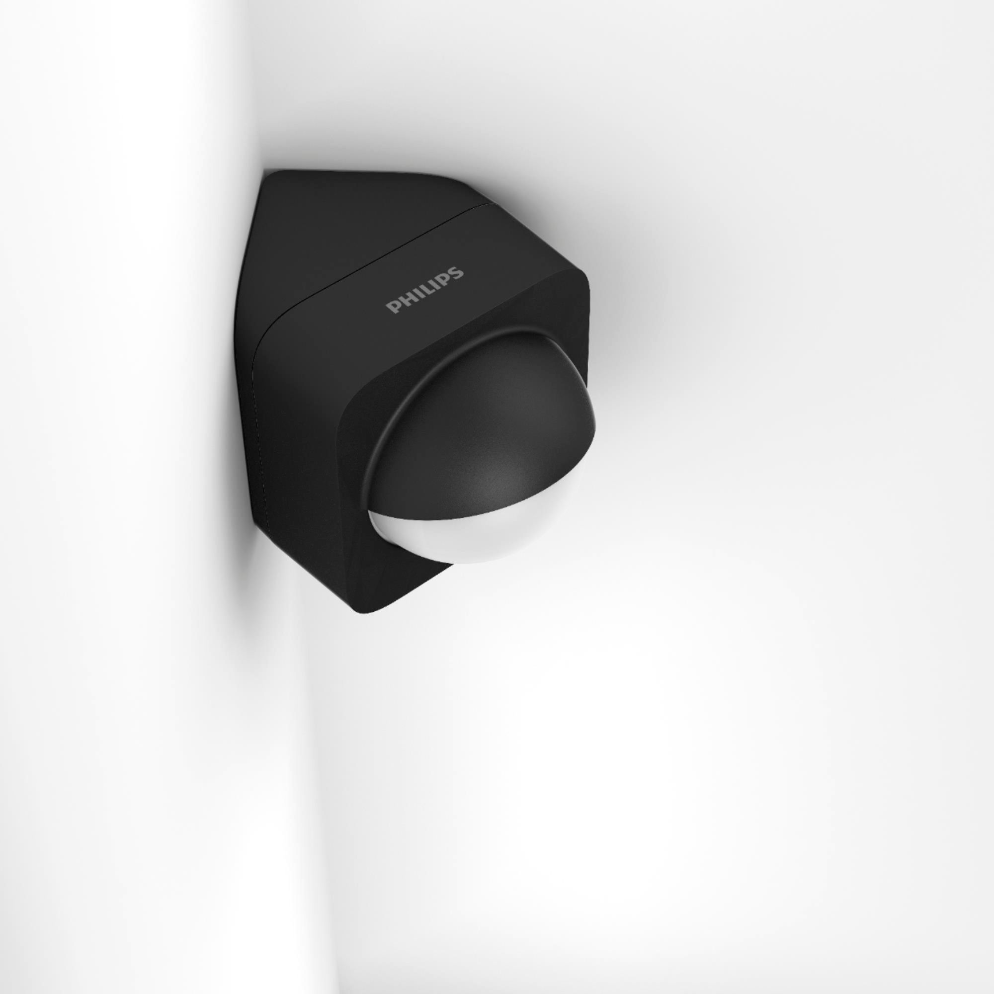 houder Victor Hoge blootstelling Philips Hue Outdoor Motion Sensor Black And White 541730 - Best Buy