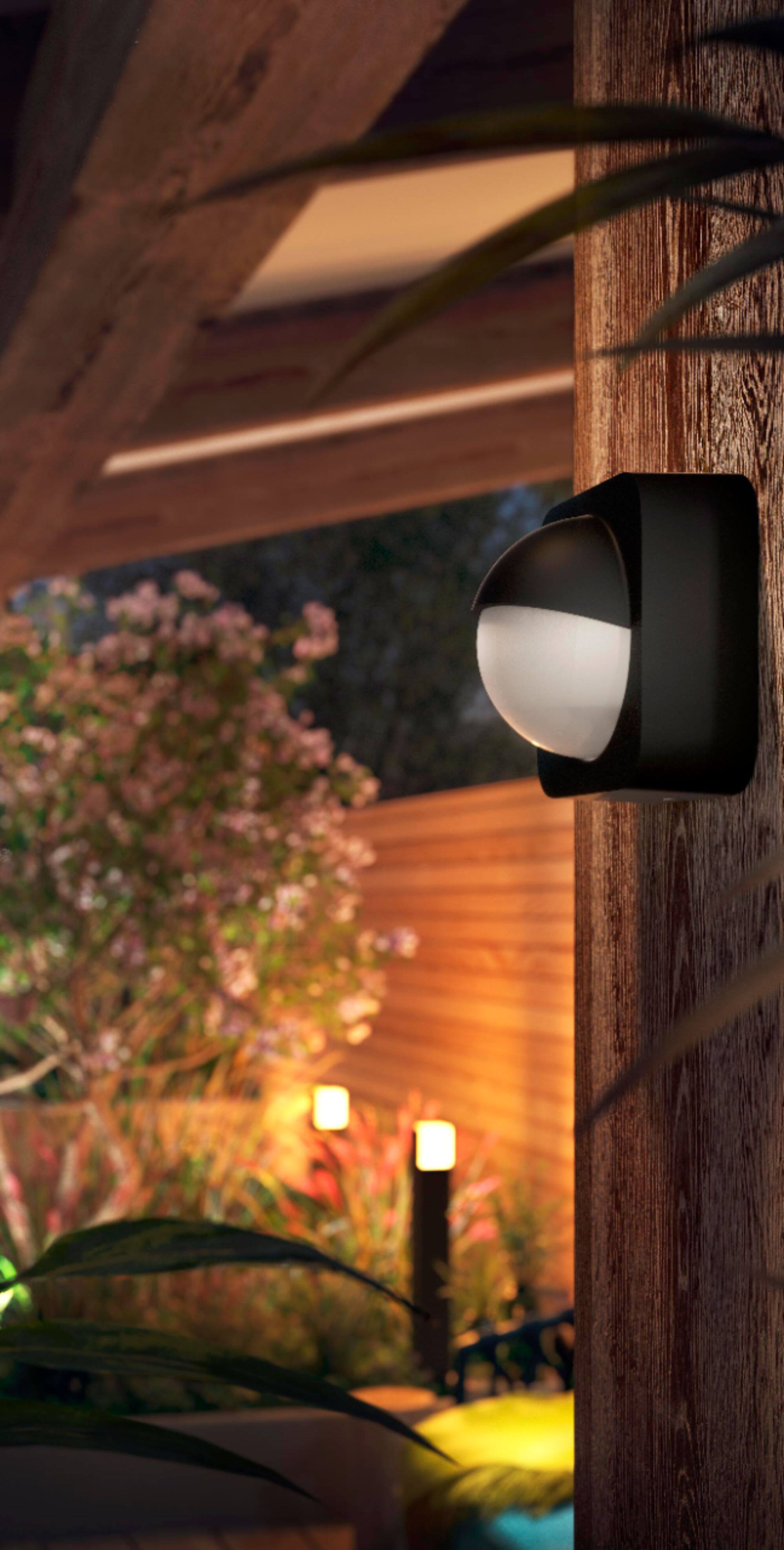 Alt View 22. Philips - Hue Outdoor Motion Sensor - Black And White.