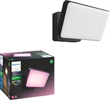 Philips - Hue White and Color Ambiance Discover Outdoor Floodlight - Black - Front_Zoom