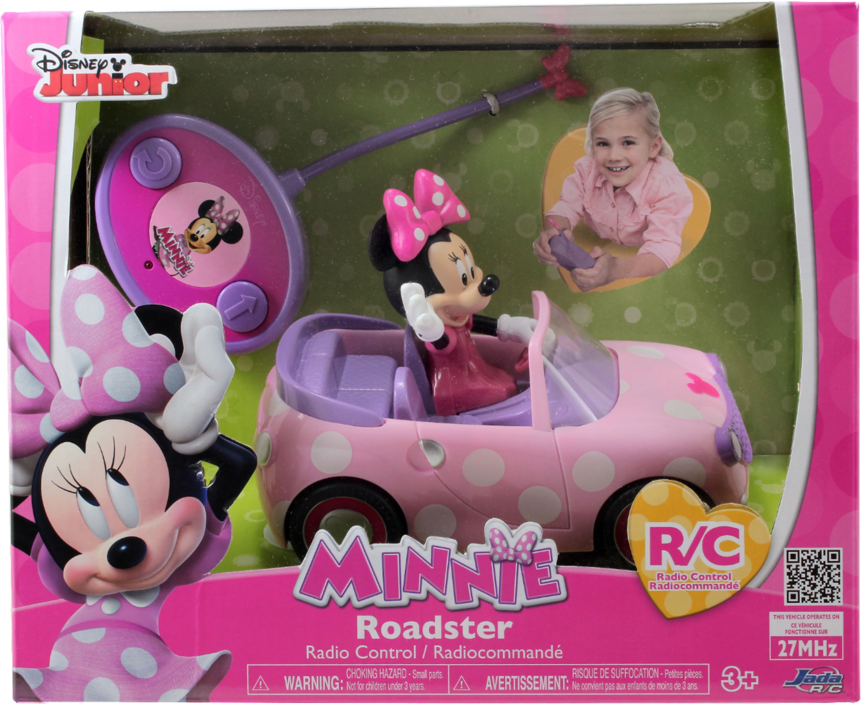 Christmas Disney Junior Minnie RC Pink And White Polka Dot Remote Control Car 