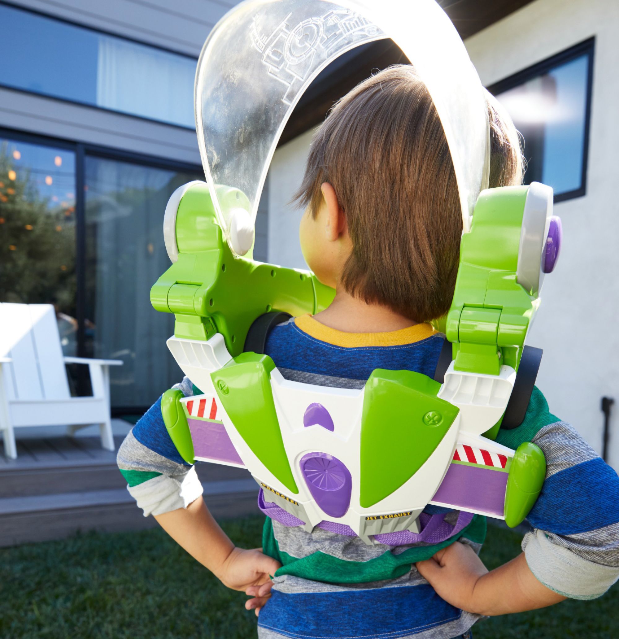 Disney Toy Story 4 Buzz Lightyear Space Ranger Armor Helmet Lights Sound Costume 