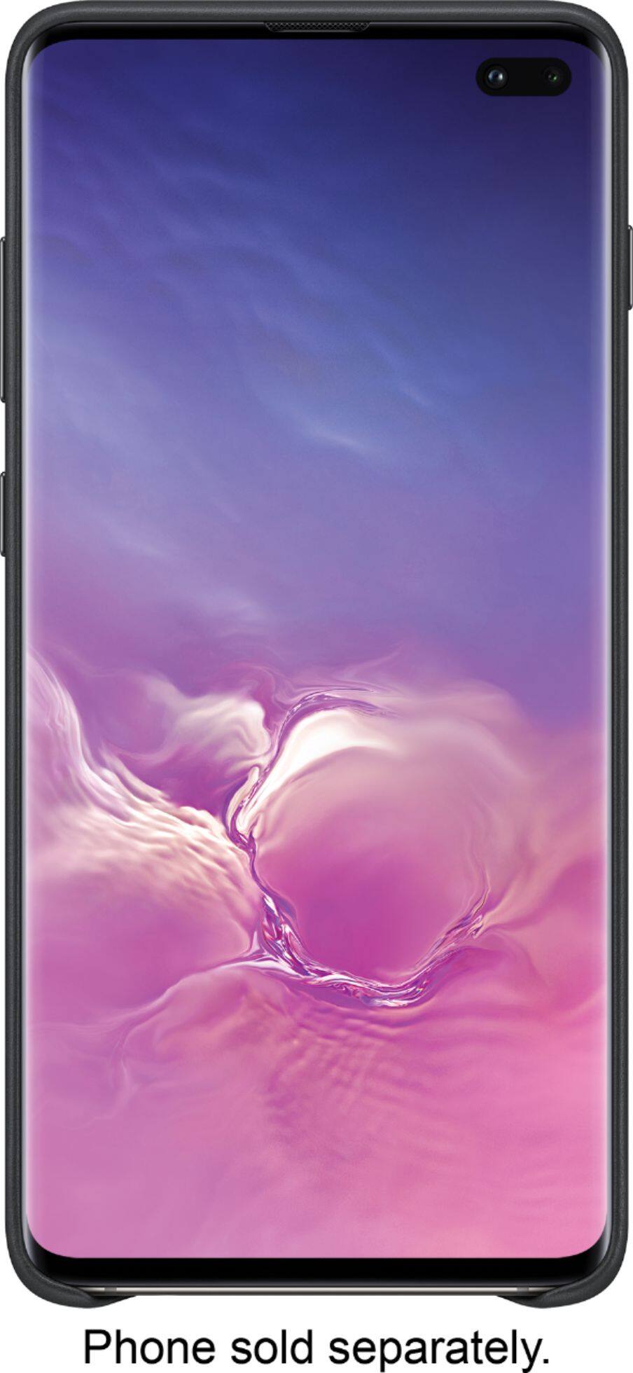 Alt View 2. Samsung - Leather Folio Case for Samsung Galaxy S10+ - Black.