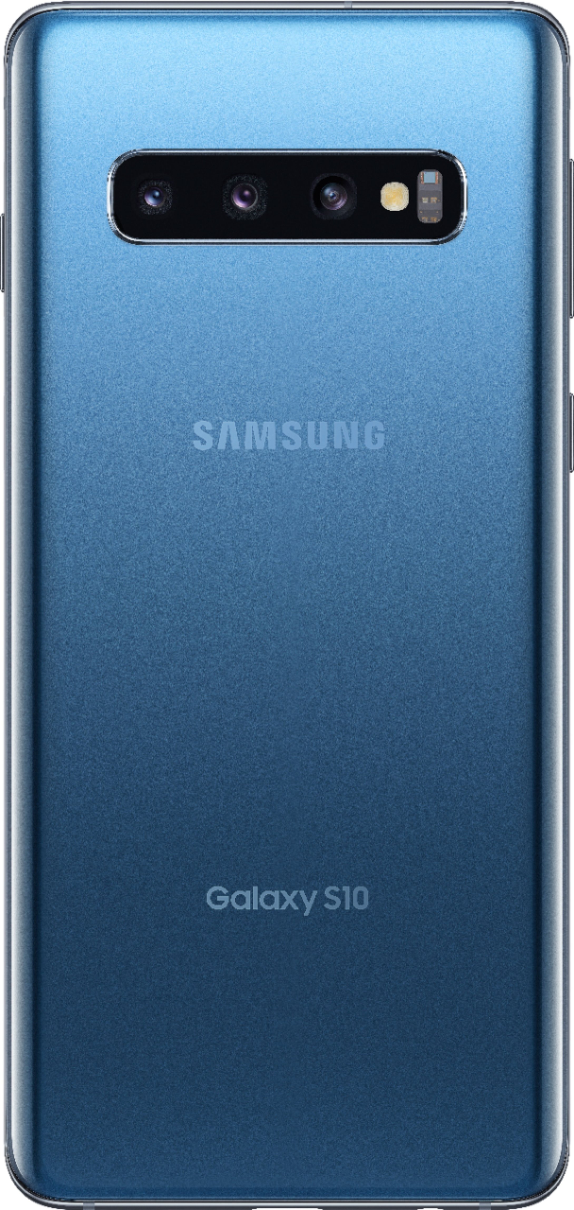Back View: Verizon Wireless Samsung Galaxy S10 512GB, Prism Blue