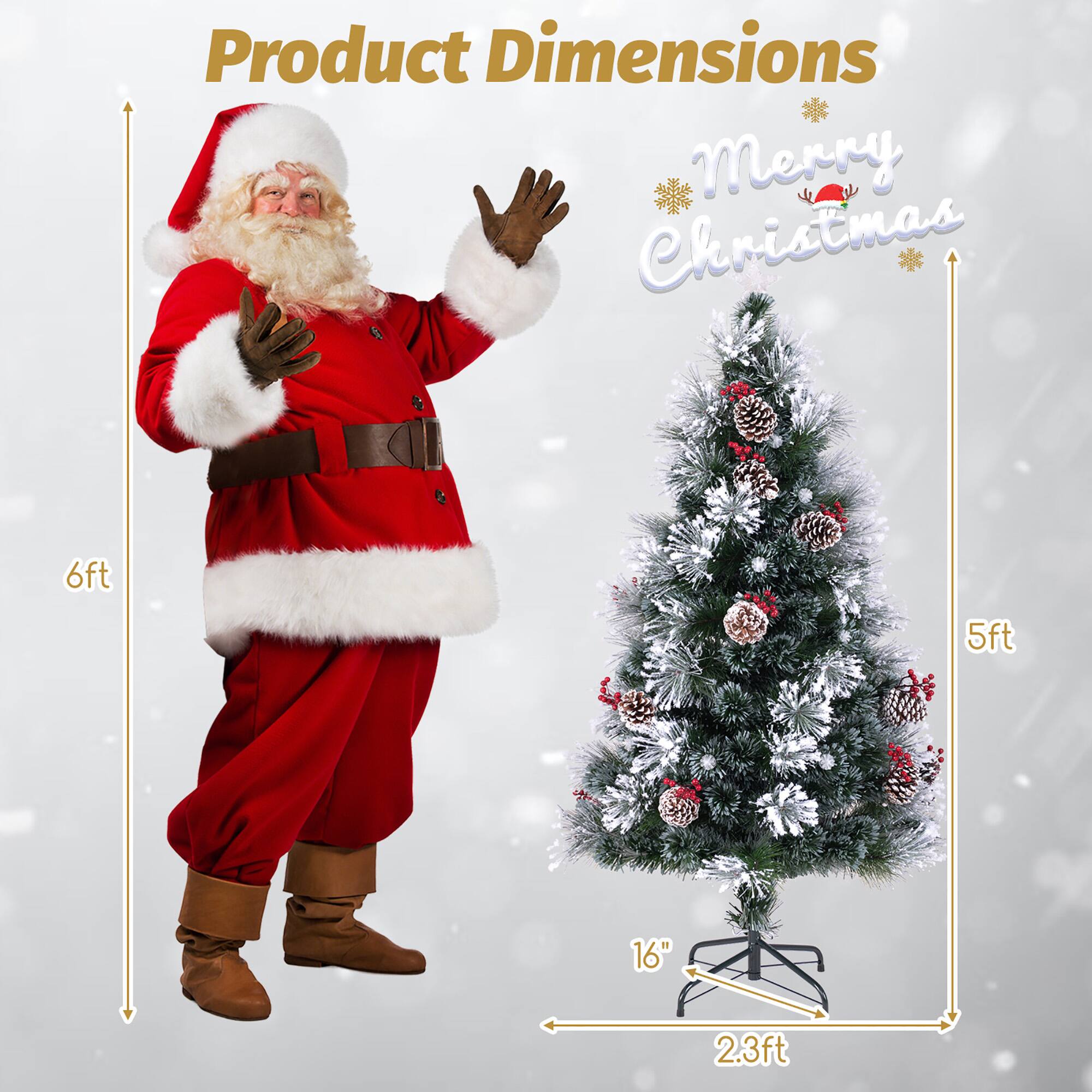 Product Dimensions  
Merry Christmas  

6ft  
5ft  
16"  
2.3ft