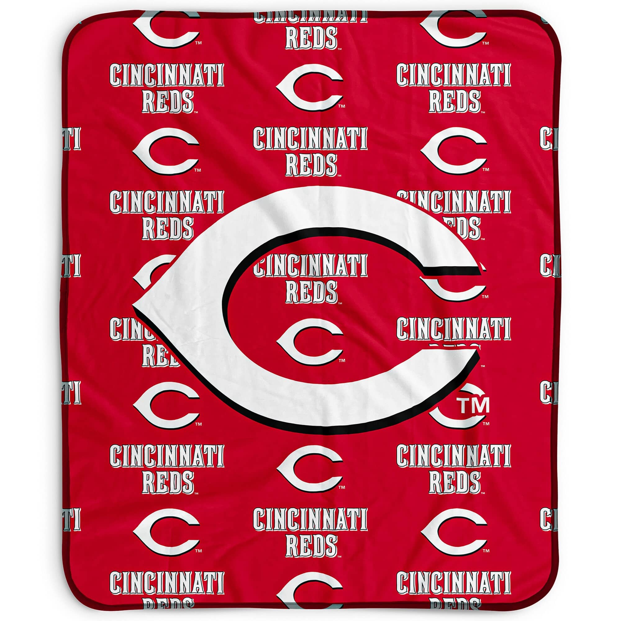 Pegasus - Cincinnati Reds 50" x 60" Repeat Wordmark Fleece Blanket - Multicolor