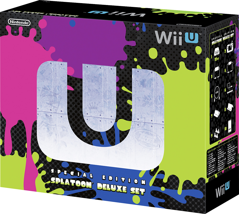 Nintendo Wii U 32GB Black Console Deluxe Set Bundle BEST 