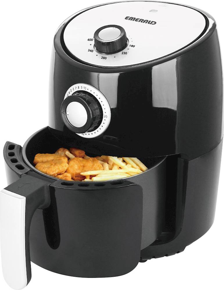 Reviews for Emerald 2.11 qt. Black Manual Air Fryer with Adjustable Timer  and Temperature Controls