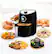 Alt View 14. Emerald - 2.1qt Air Fryer - Black.
