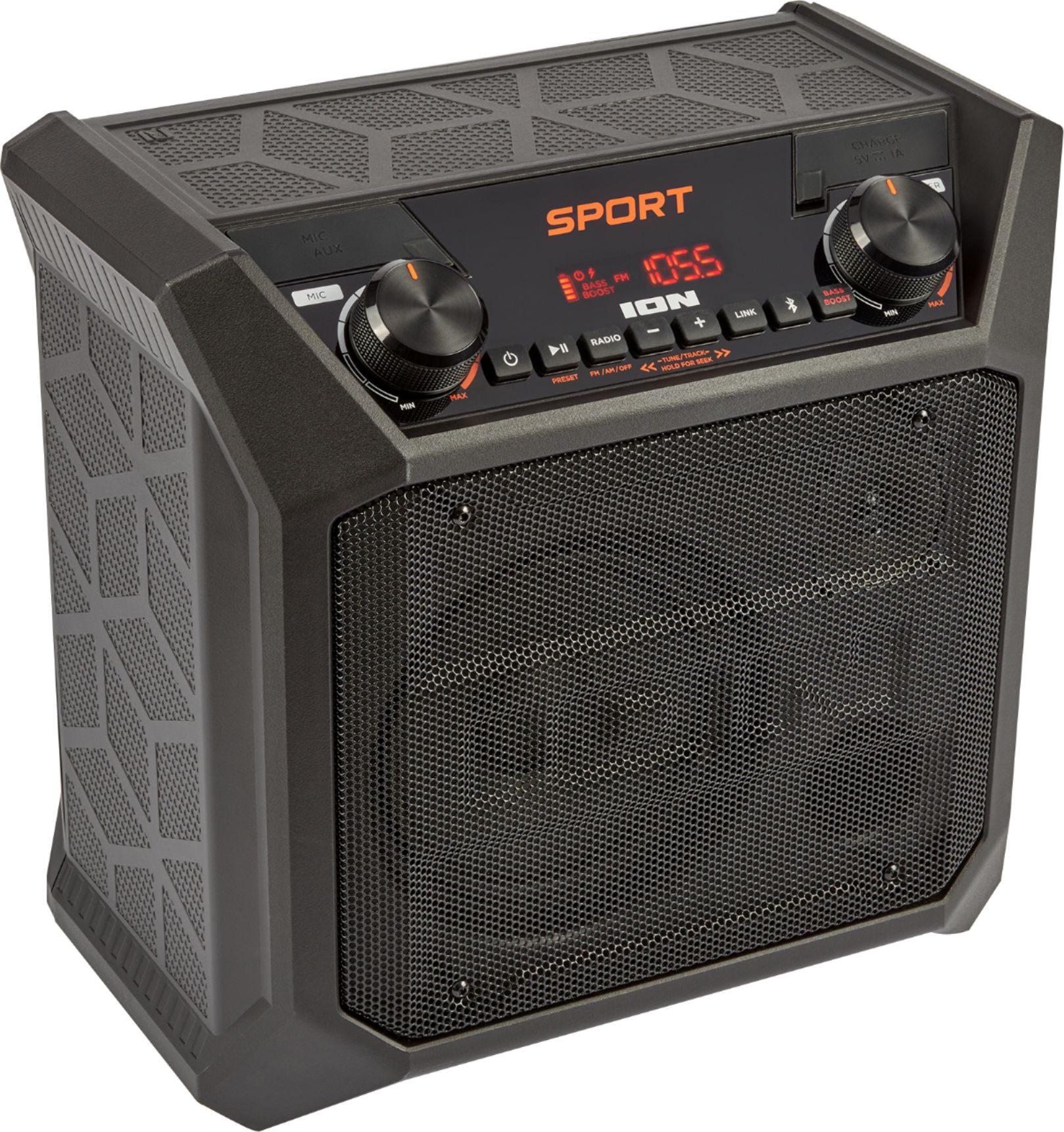Angle View: ION Audio - Sport Tailgate Portable PA Speaker - Black