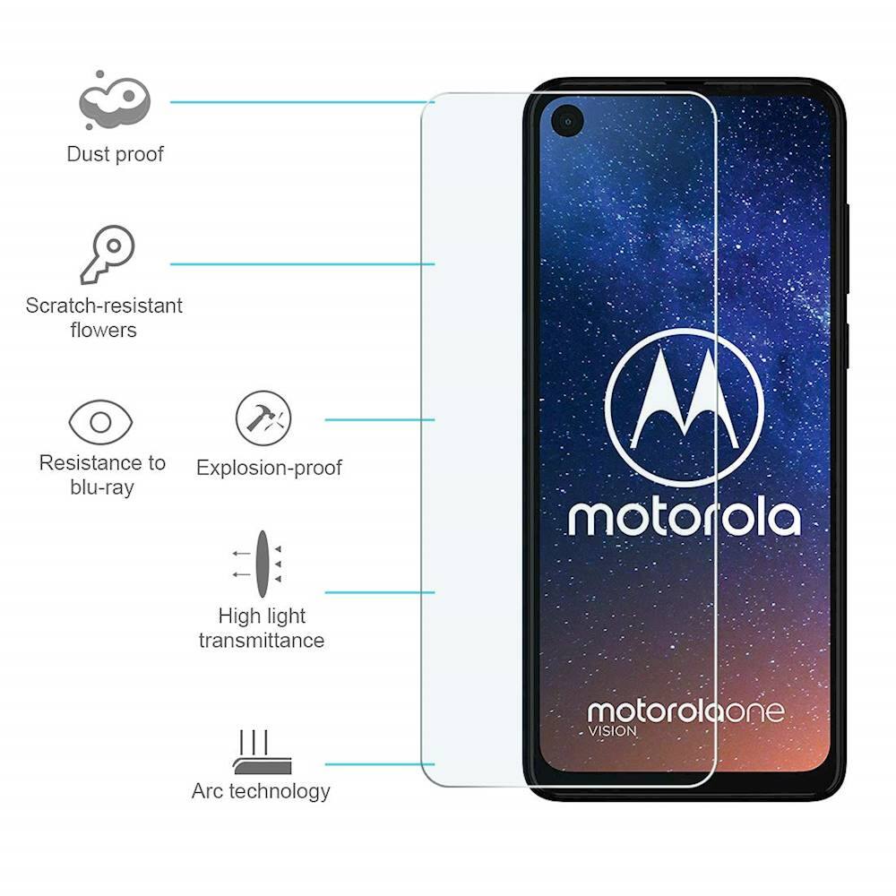 Alt View 16. SaharaCase - ZeroDamage Tempered Glass Screen Protector for Motorola One Action - Clear.