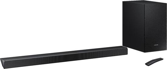 Samsung - 2.1-Channel 320W Soundbar System with 6-1/2" Wireless Subwoofer - Charcoal Black