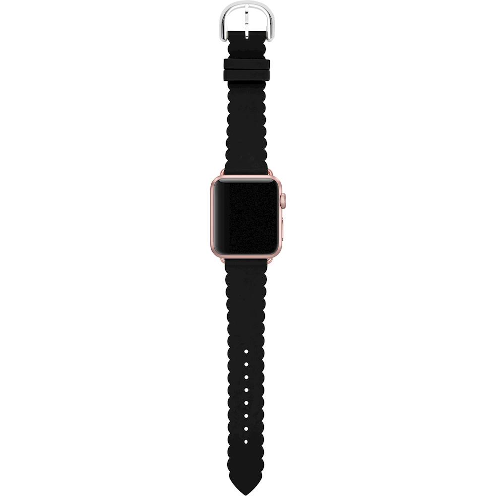 Best Buy: kate spade new york Silicone Watch Strap for Apple Watch™ 42mm  Series 1, 2, 3, and Apple Watch™ 44mm Series 4 and 5 Black KSS0032