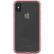 Alt View Zoom 1. PureGear - DualTek Clear Case for Apple® iPhone® X and XS - Clear/Pink.