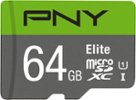 PNY - 64GB Elite Class 10 U1 microSDHC Flash Memory Card