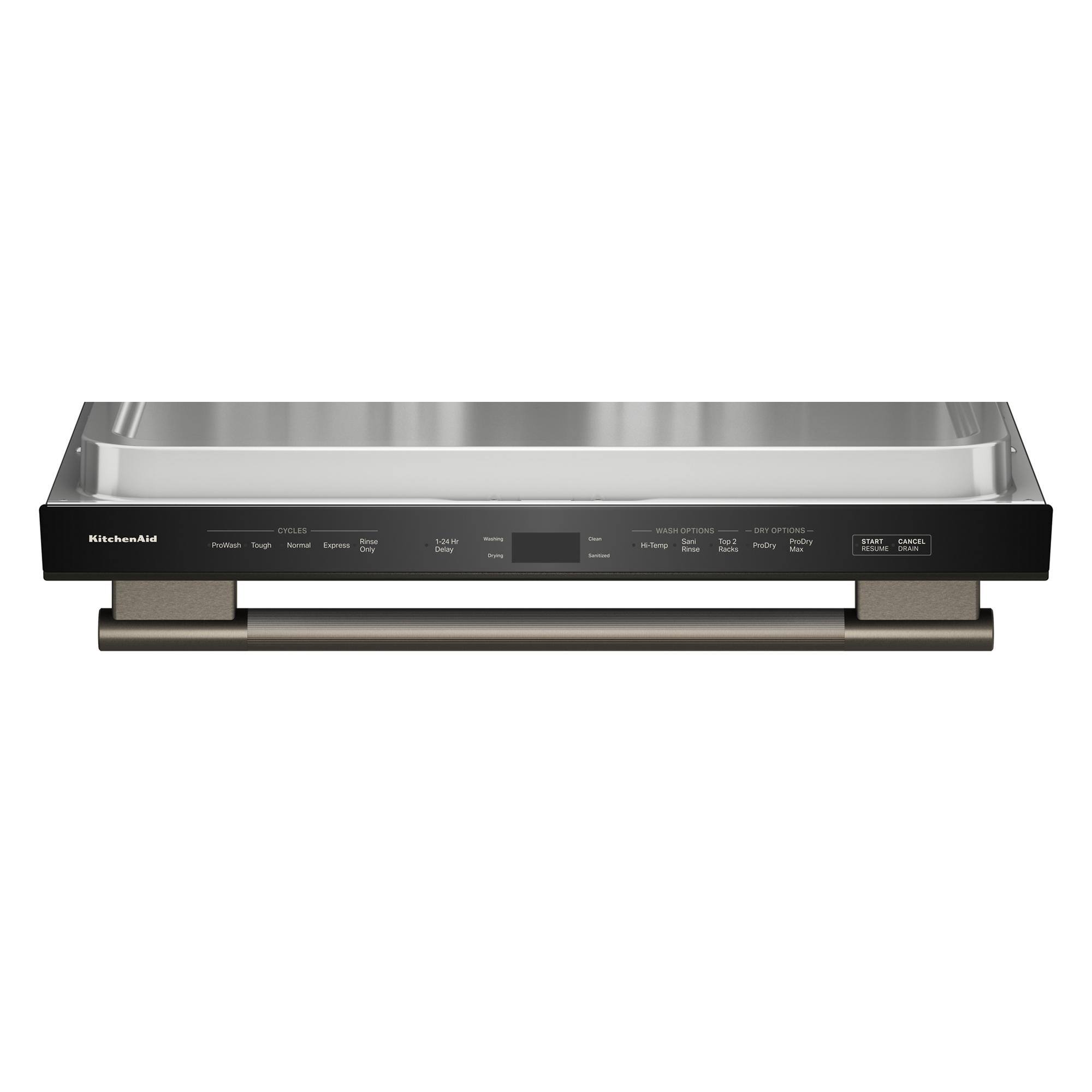 KitchenAid

CYCLES
- Bottle & Glass
- Quick Wash
- Eco
- Normal
- Heavy
- Sanitize
- 1-34 Hr
- Rinse

WASH OPTIONS
- Wash
- Sanitize
- Top 2
- ProDry
- Rinse

DRY OPTIONS
- Heated Dry
- Towel Dry
- ProDry
- Extra Dry
- Only

START CANCEL
- Delay
- Resume
- Drain

RESUME DRAIN