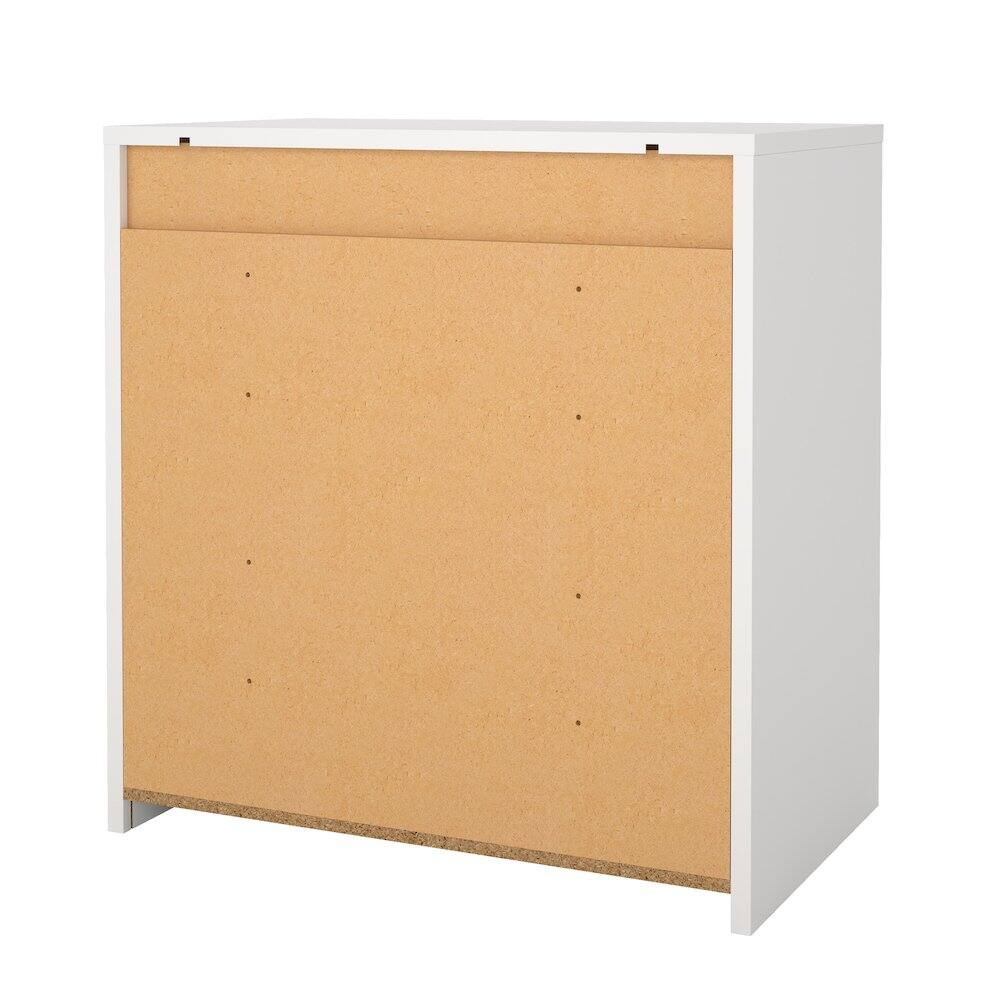 Alt View 4. Tvilum - Next 31-inch Wide 3-Drawer Chest - White.
