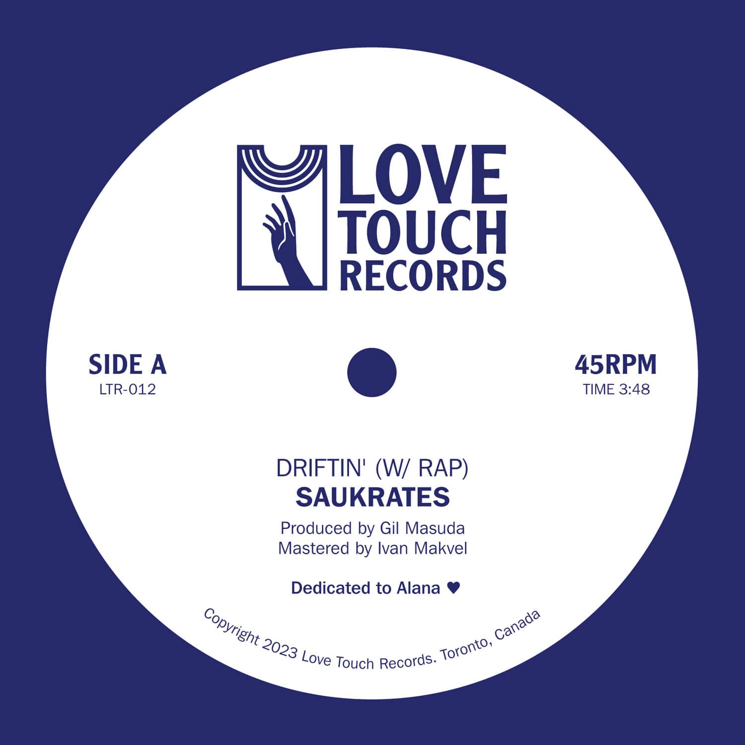 Saukrates - Driftin'  - 7-INCH SINGLE
