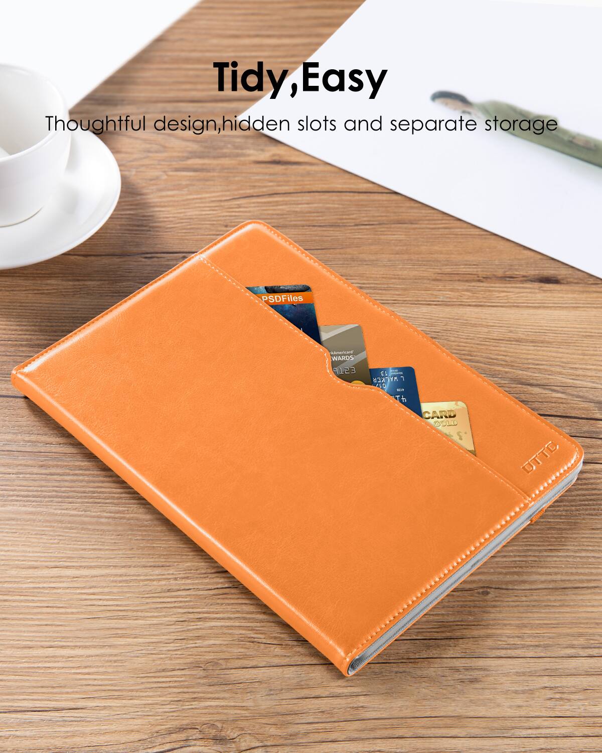 Tidy, Easy  
Thoughtful design, hidden slots and separate storage  

PSDFiles  
WARDS  
CARD GOLD  
UTTC