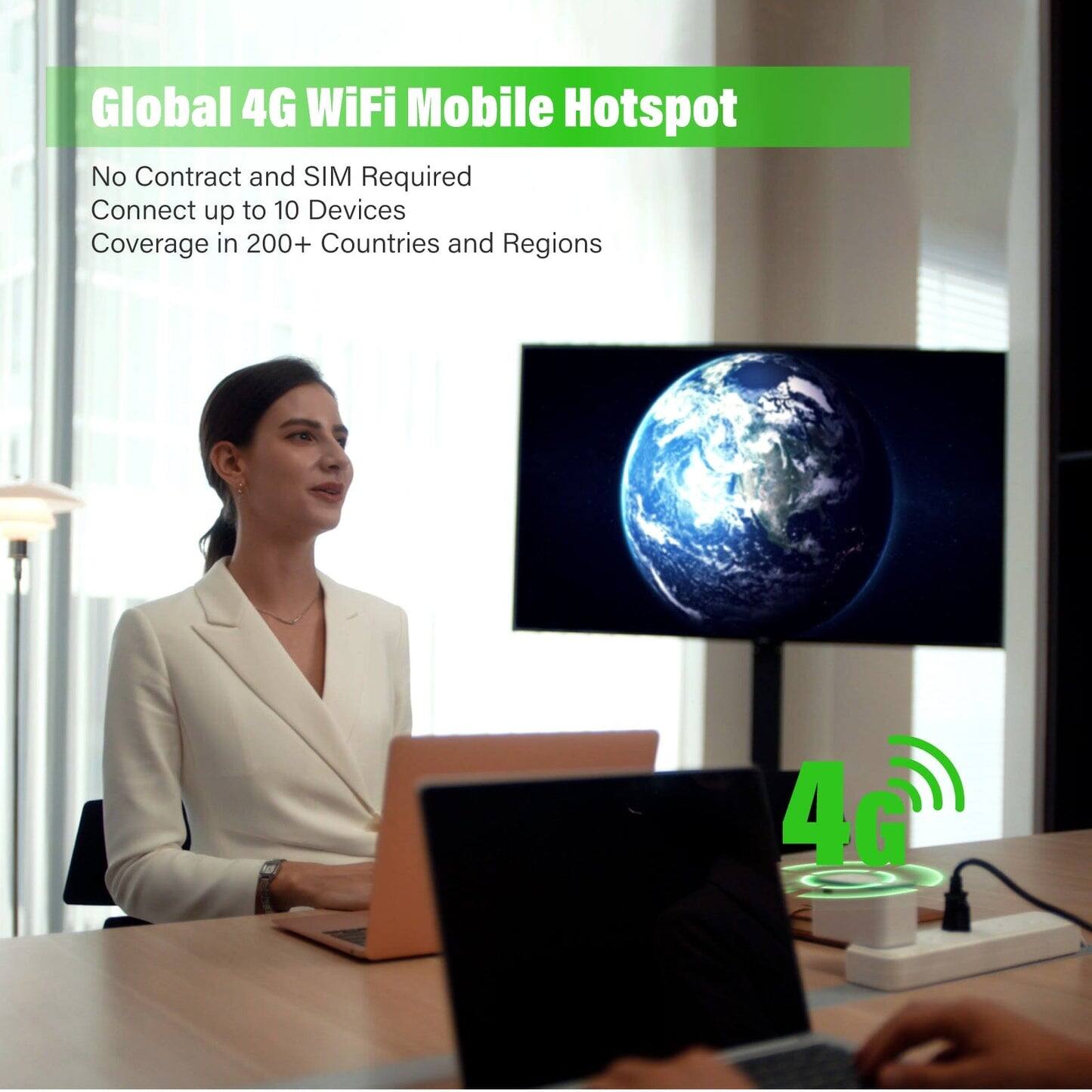 Global 4G WiFi Mobile Hotspot

No Contract and SIM Required  
Connect up to 10 Devices  
Coverage in 200+ Countries and Regions