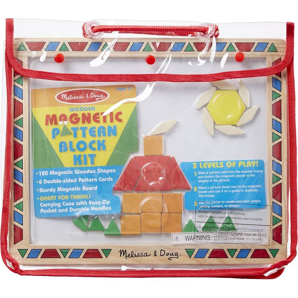 melissa & doug magnetic pattern block kit