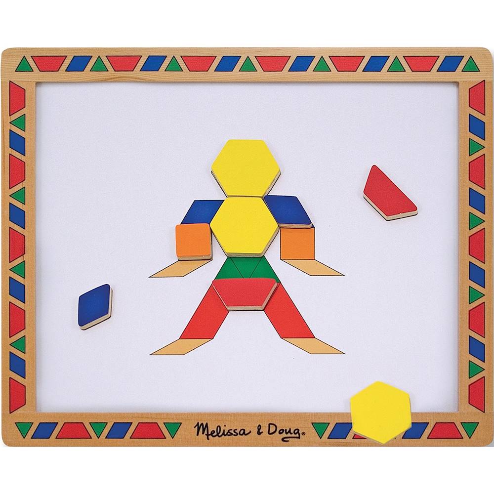 melissa & doug magnetic pattern block kit