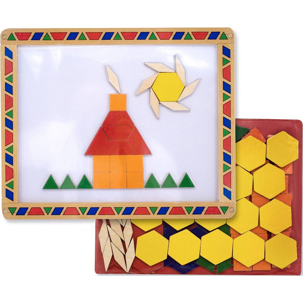 melissa & doug magnetic pattern block kit