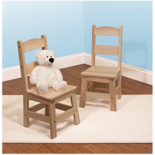 Melissa & Doug - Hardwood Chairs (Set of 2) - Beige