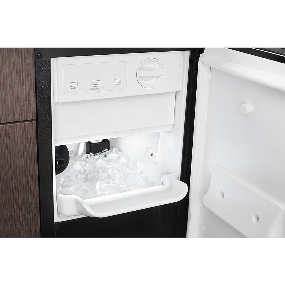 Alt View 11. Whirlpool - 15" 29-Lb. Freestanding Icemaker - Stainless steel.
