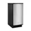 Left. Whirlpool - 15" 50-Lb. Freestanding Icemaker - Stainless Steel.